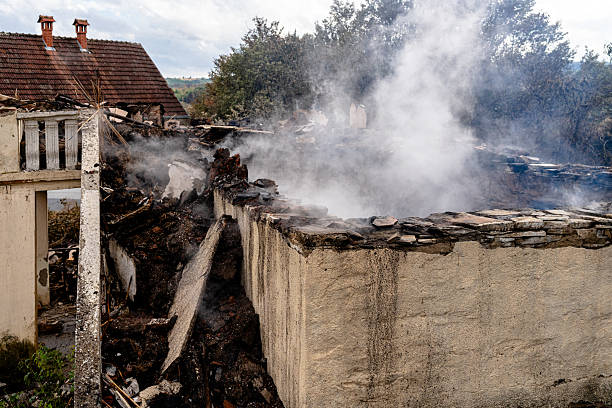Professional Soot Cleanup technician working in Downing, WI